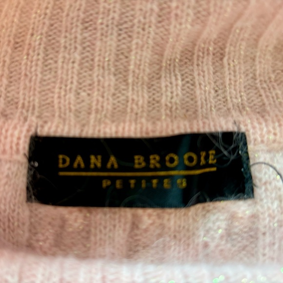 Vintage cabled angora and sparkle sweater - Picture 4 of 6